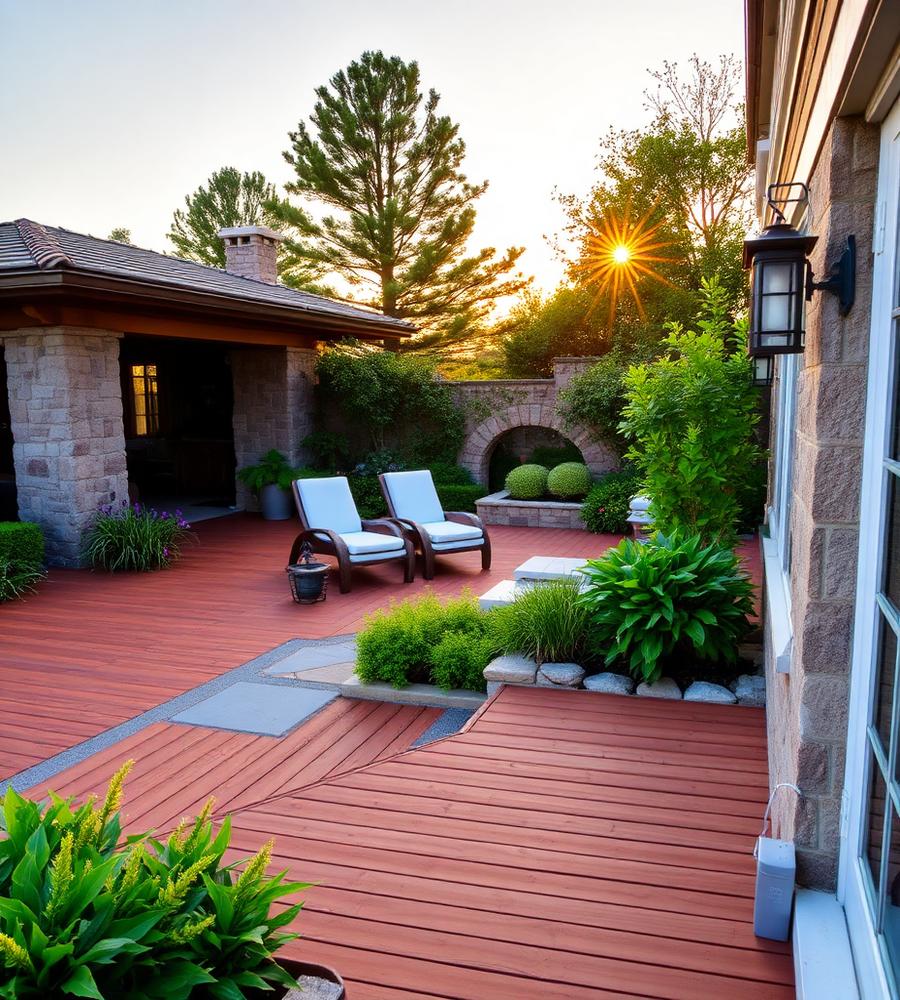 Hillside Cedar Deck
